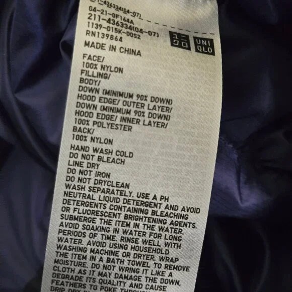 Uniqlo x Marimekko Ultra Light Down Cocoon Parka Hooded Jacket Size M - Picture 7 of 7